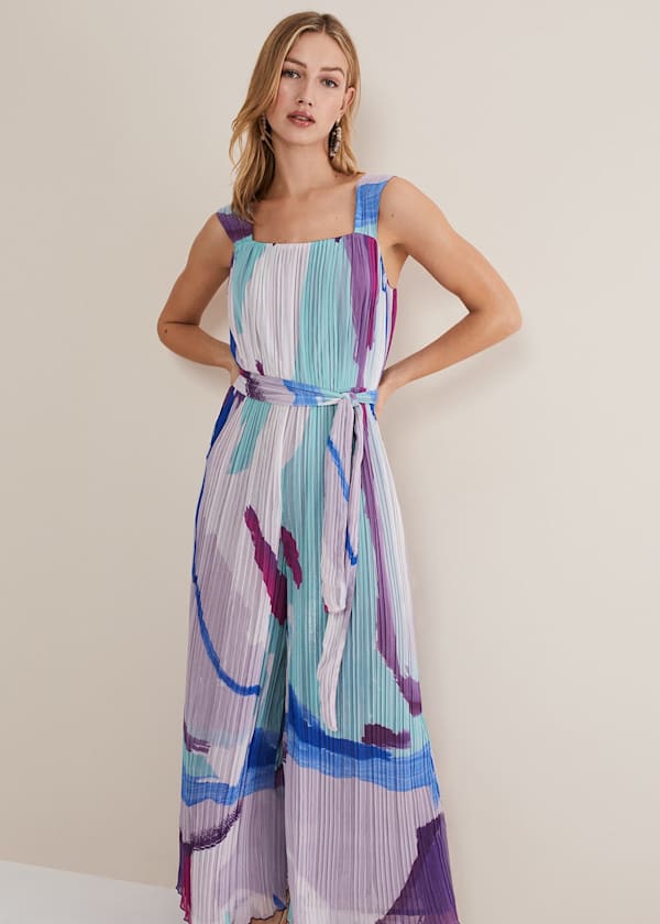 Rhona Abstract Wide Leg Jumpsuit