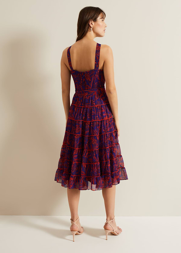 Gillian Halterneck Midi Dress