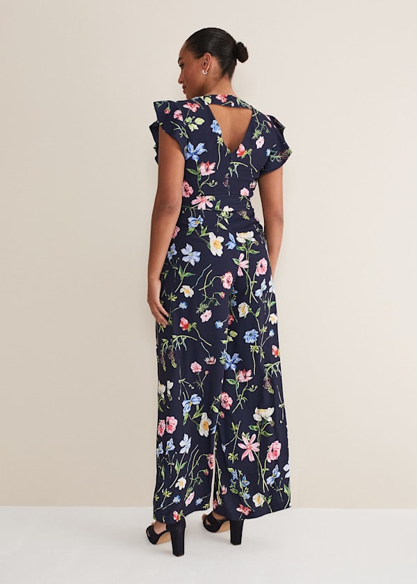 Kallie Floral Wide Leg Jumpsuit