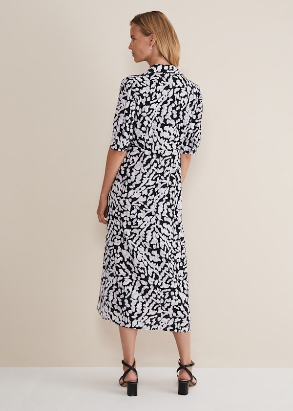 Cosette Lilac Animal Print Midaxi Dress