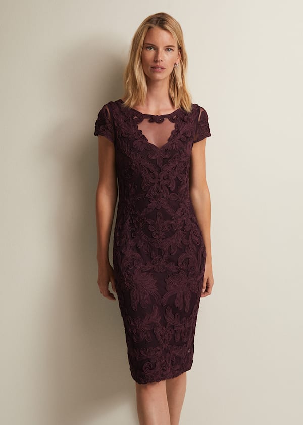 Agatha Berry Tapework Midi Dress