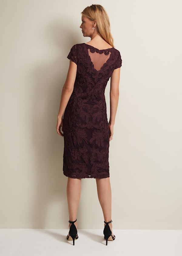 Agatha Berry Tapework Midi Dress