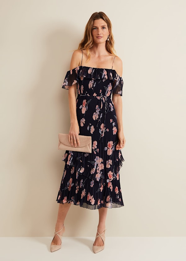 Bridie Midikleid mit Print