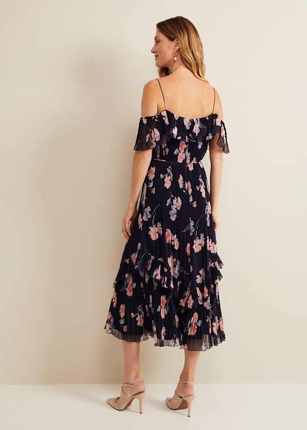 Bridie Printed Midi Dress