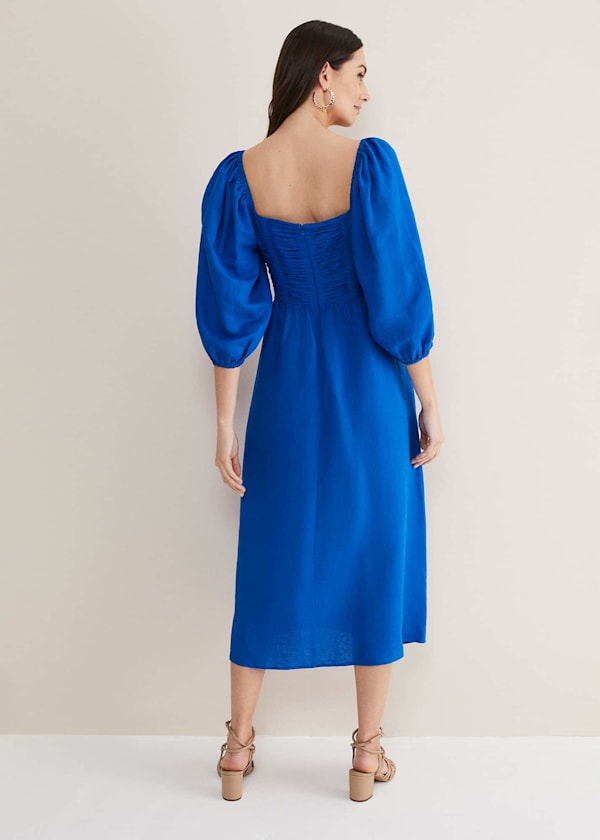 Celila Linen Midi Dress