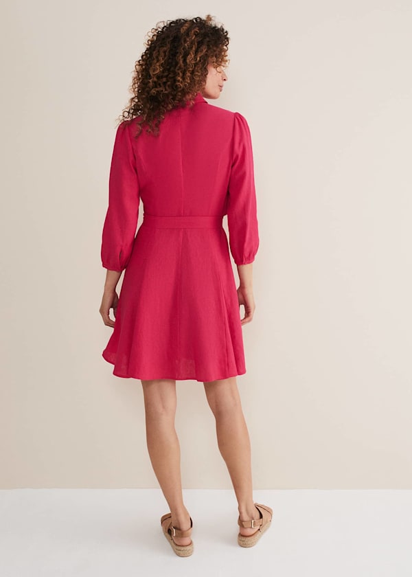 Lucie Linen Shirt Dress