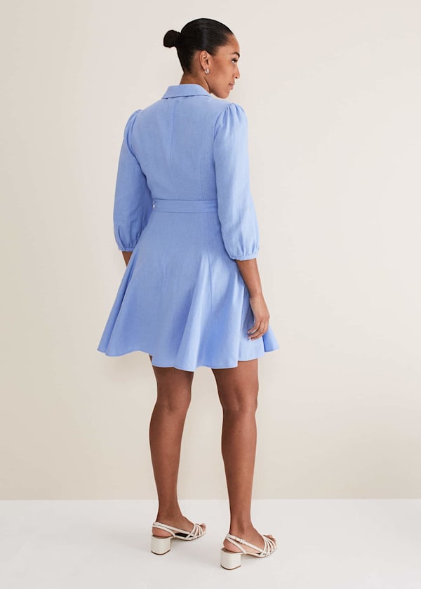 Lucie Linen Shirt Dress