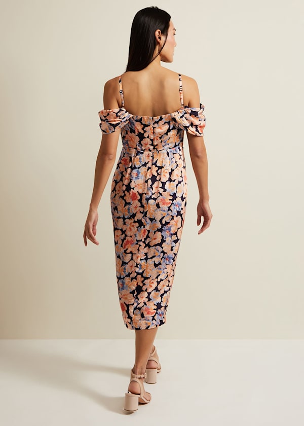 Prudence Cold Shoulder Midi Dress