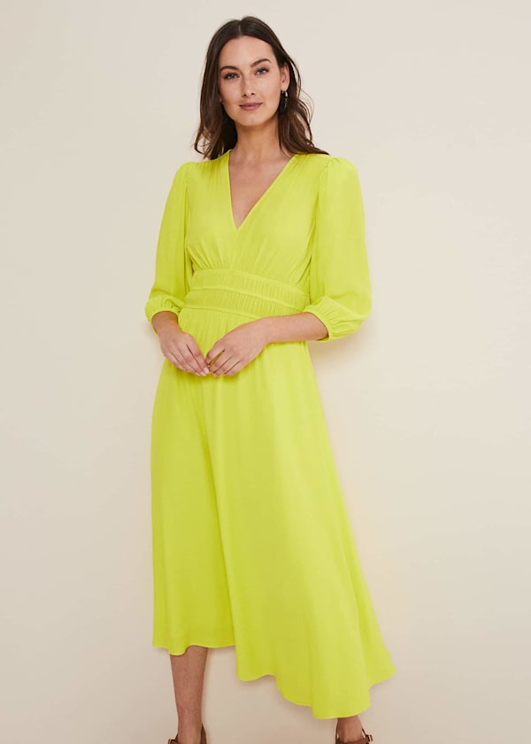 Lina Lime Midi Dress