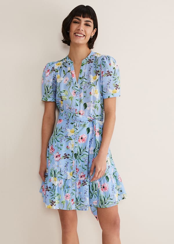 Velma Cotton Floral Mini Dress