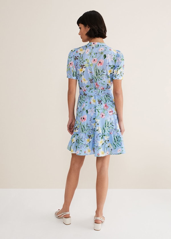Velma Cotton Floral Mini Dress