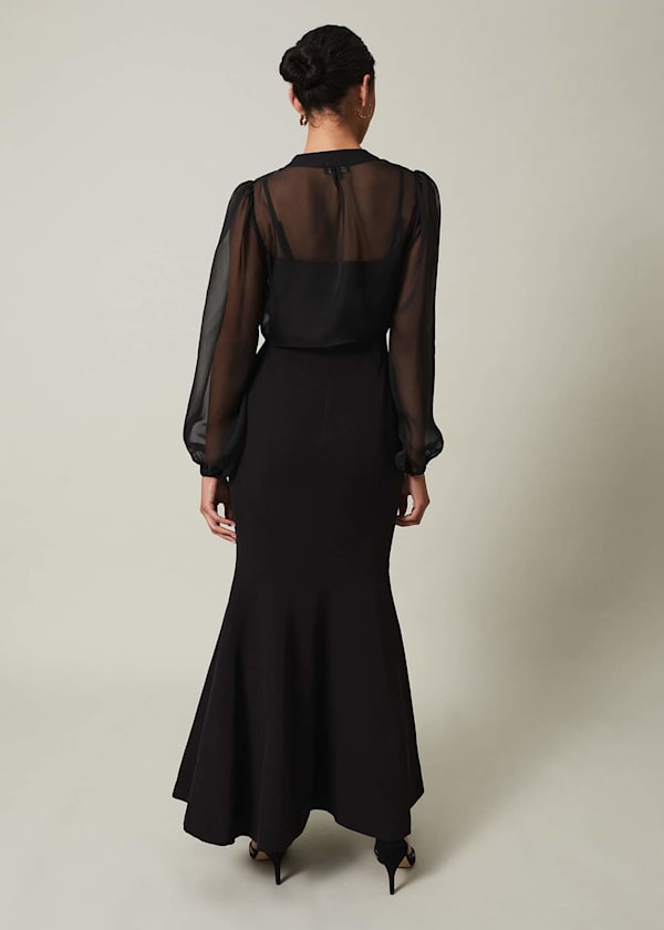 Freesia Black Maxi Dress