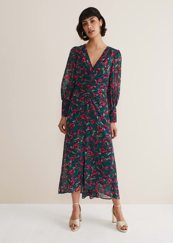 Hyacinth Floral Midi Dress