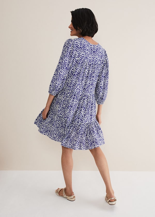 Alicia Ikat Swing Mini Dress