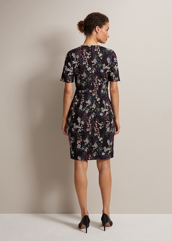 Keshia Floral Embroidered Mini Dress