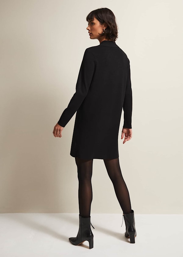 Azealia Fine Knit Tunic Mini Dress