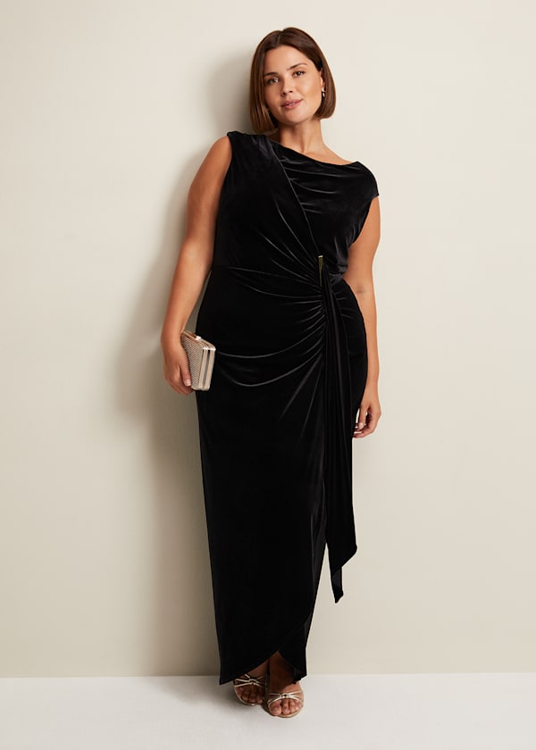 Donna Velvet Maxi Dress