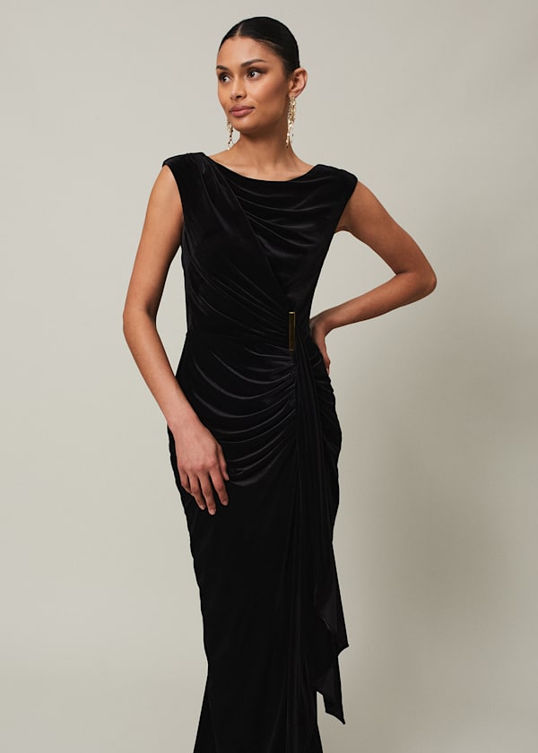Donna Velvet Maxi Dress