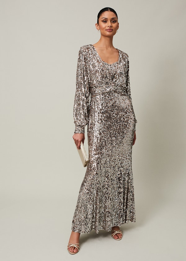 Thalia Sequin Maxi Dress