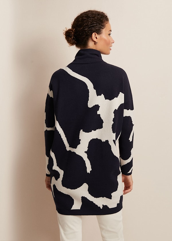 Stefani Animal Print Tunic Mini Dress