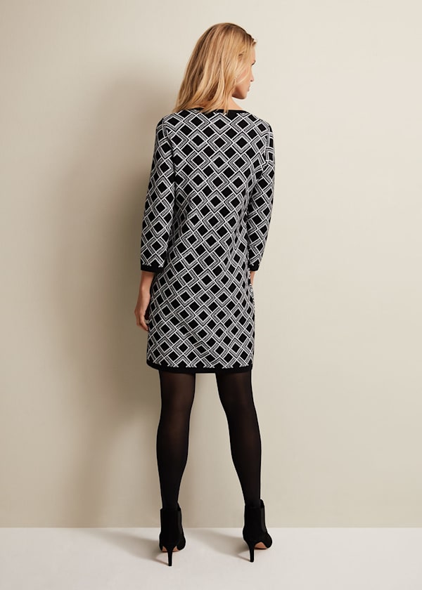 Zayla Geo Tunic Mini Dress