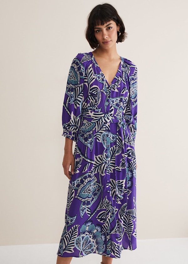 Erin Paisley Midi Dress