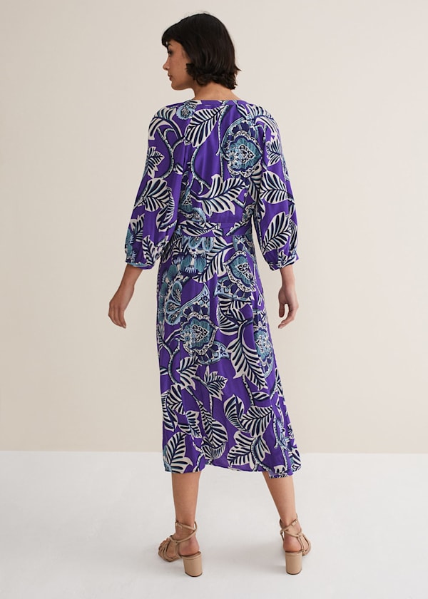 Erin Paisley Midi Dress