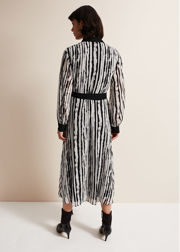 Serena Striped Midi Dress