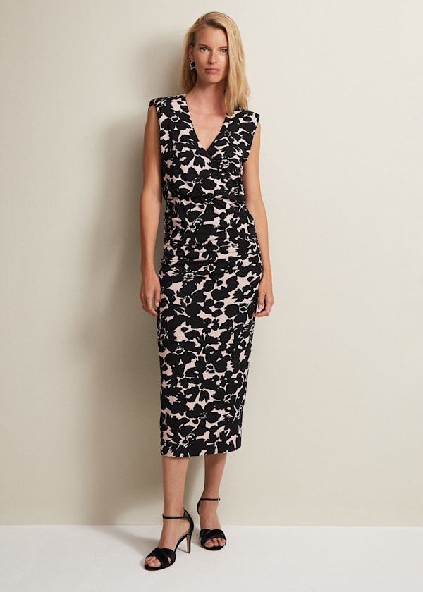 Taylor Floral Jersey Midi Dress