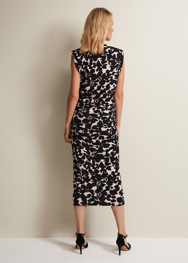Taylor Floral Jersey Midi Dress