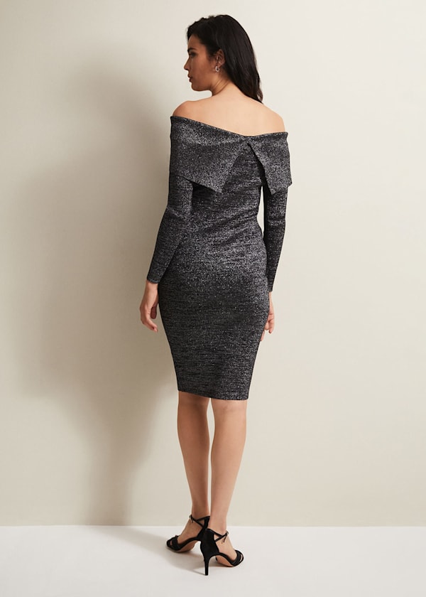 Heidi Knitted Bardot Dress