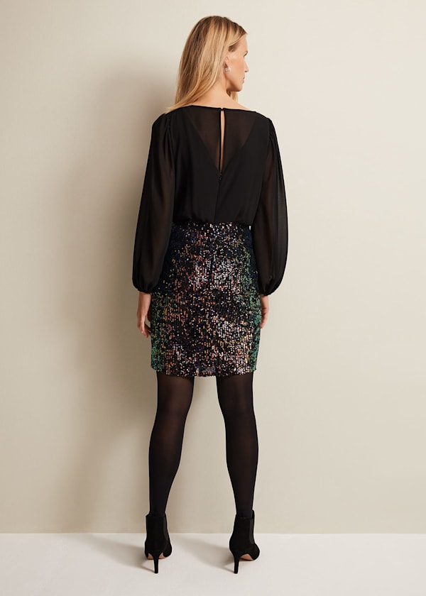 Angel Sequin Mini Dress