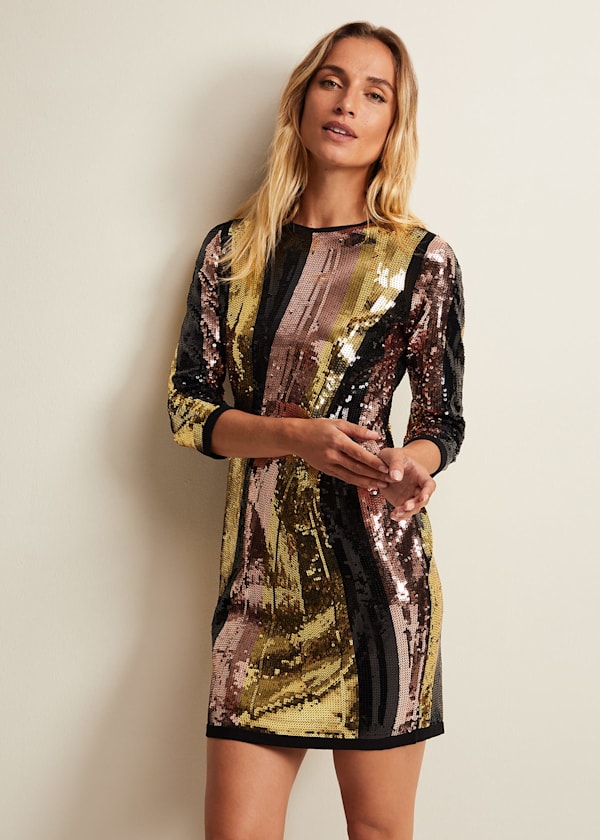 Adonia Abstract Jacquard Dress