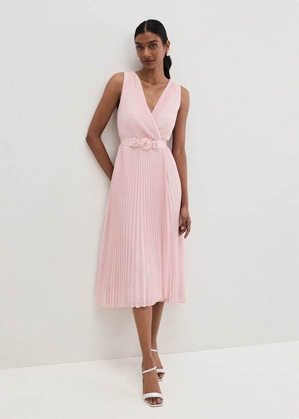 Cressida Pleated Midi Dress