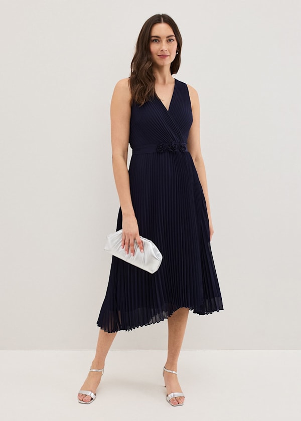 Cressida Pleated Midi Dress