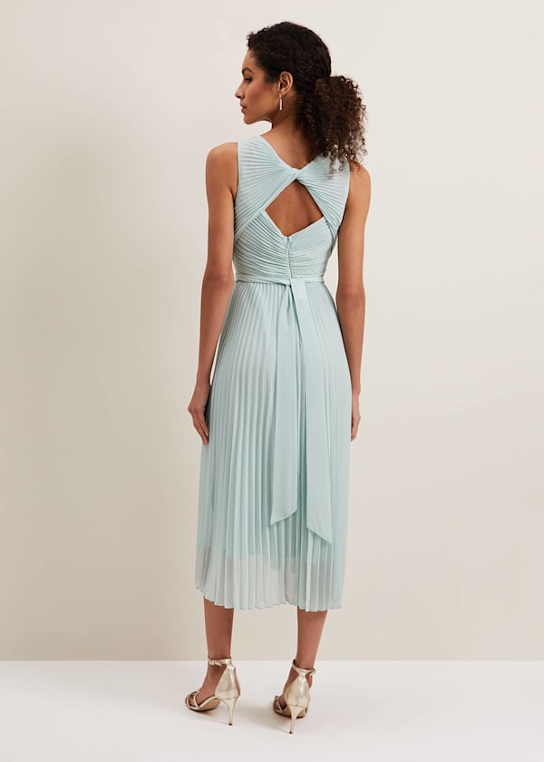 Cressida Pleated Midi Dress