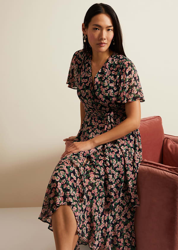 Juliette Fil Coupe Print Dress