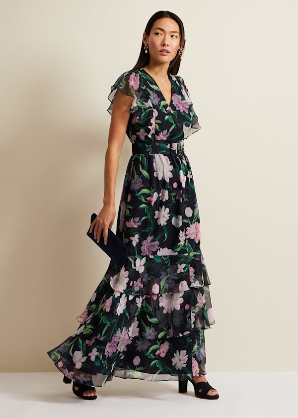 Leela Jacquard Maxi Dress