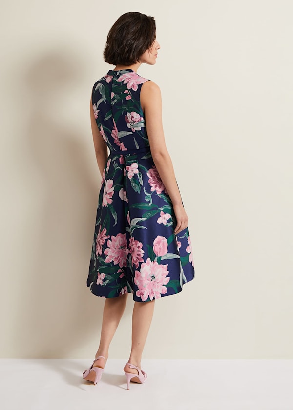 Salina Floral Jacquard Dress