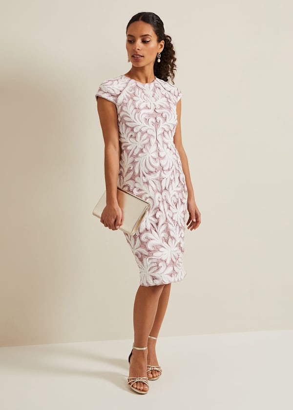 Petite Karima Tapework Midi Dress