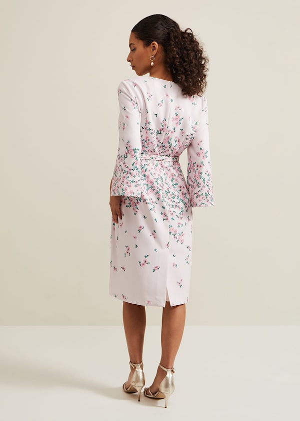 Petite Giovanna Floral Belted Dress