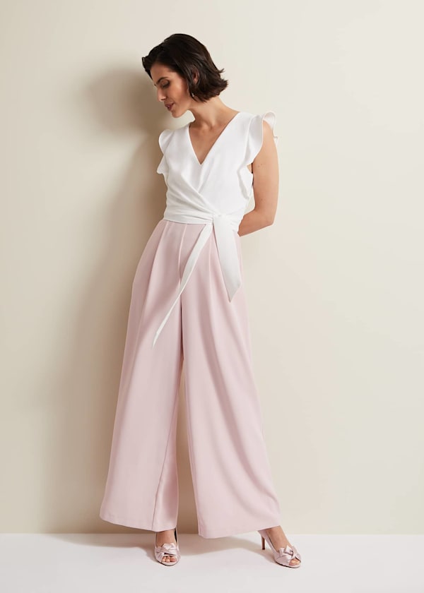 Lissia Pink Wide Leg Jumpsuit