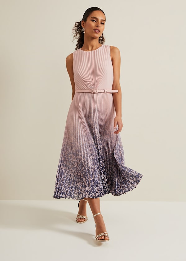 Petite Simara Printed Midi Dress