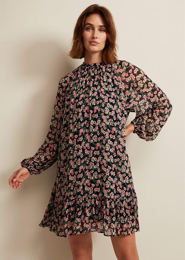 Betty Floral Print Swing Dress