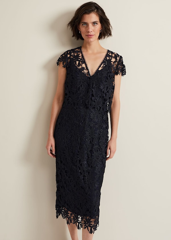 Meghan Lace Double Layer Dress