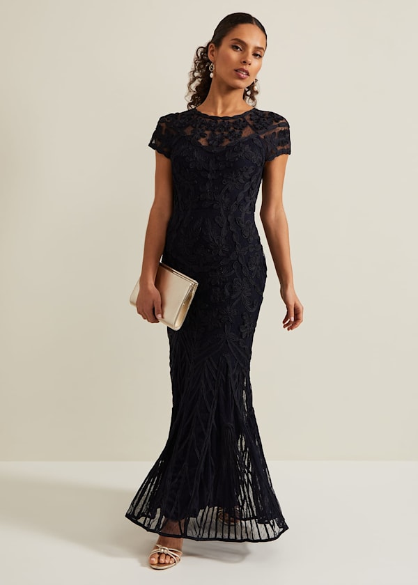 Petite Luana Tapework Maxi Dress