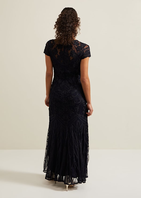 Petite Luana Tapework Maxi Dress