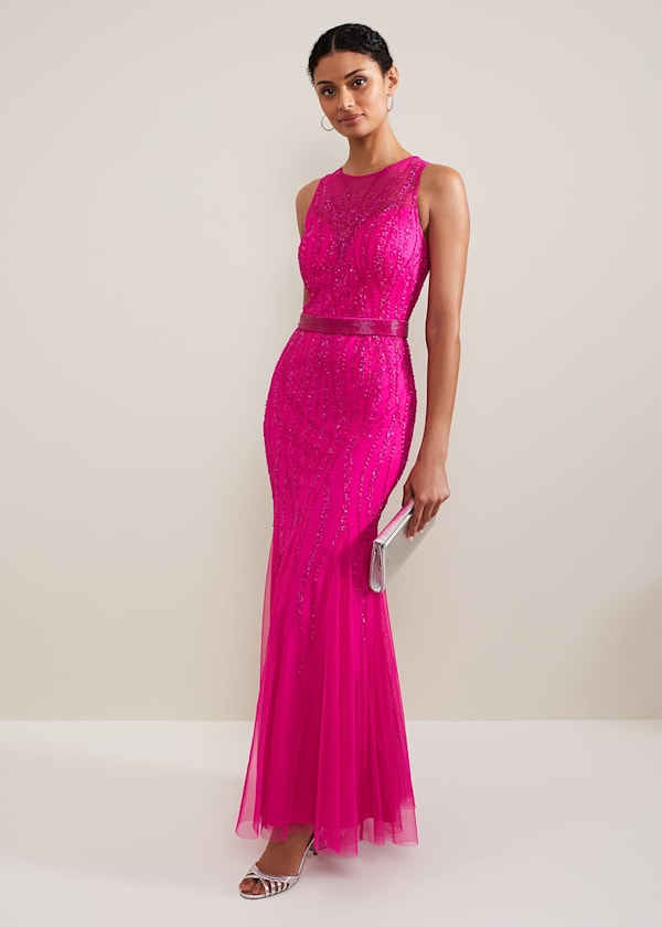 Rowena Beaded Maxi Dress