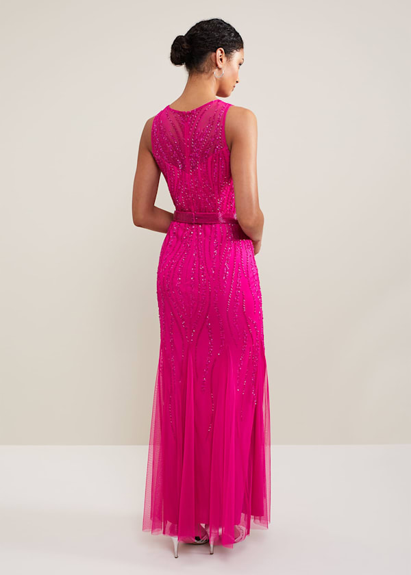 Rowena Beaded Maxi Dress