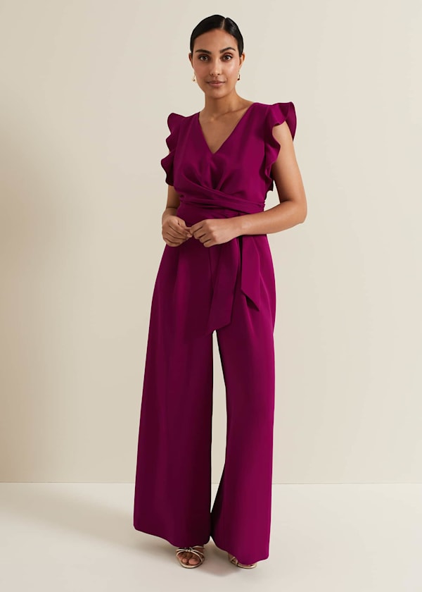 Petite Ayla Ruffle Jumpsuit